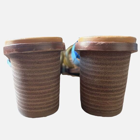 NWOT Madewell The Addie High Heel Rainbow Mule 9.5 - Picture 7 of 9